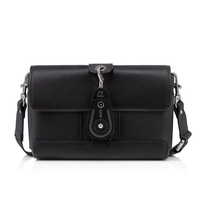 MenWomen Groovy Crossbody Bag 8211 Calf Alpin Leather 8211 Black Christian Louboutin Crossbody Bags MenWomen Groovy Crossbody Bag 8211 Calf Alpin Leather 8211 Black Christian Louboutin Crossbody Bags