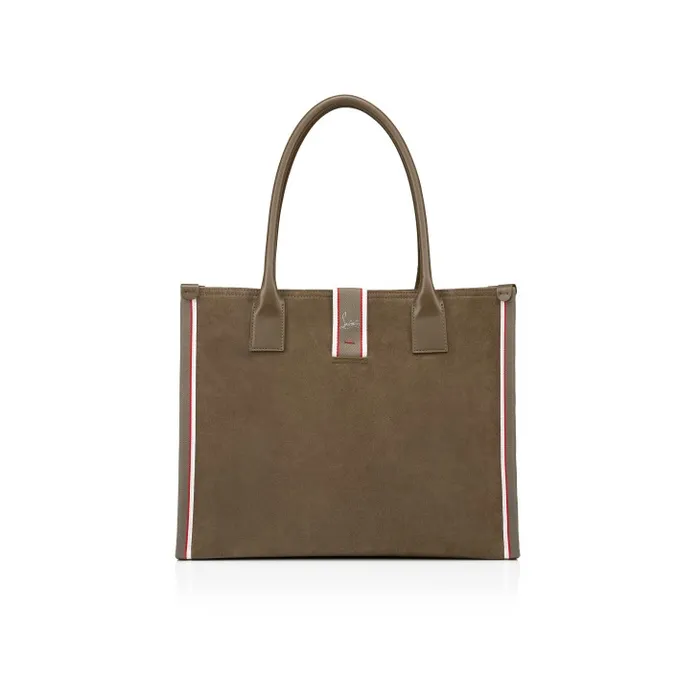 MenWomen Nastroloubi Tote Bag 8211 Reversed Calf Leather 8211 Silex Christian Louboutin Totes