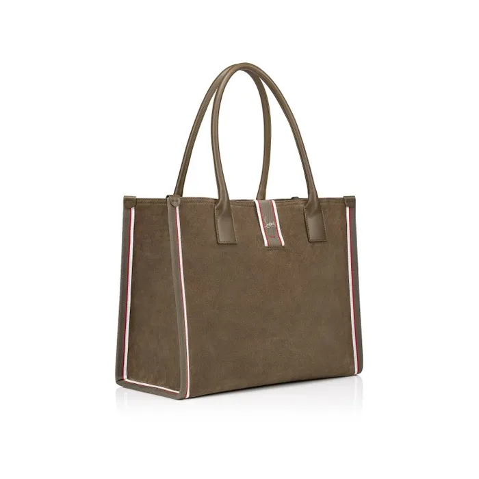 MenWomen Nastroloubi Tote Bag 8211 Reversed Calf Leather 8211 Silex Christian Louboutin Totes