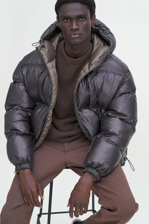 MenWomen Puffer Down Jacket Dark Sage Filippa K Outerwear