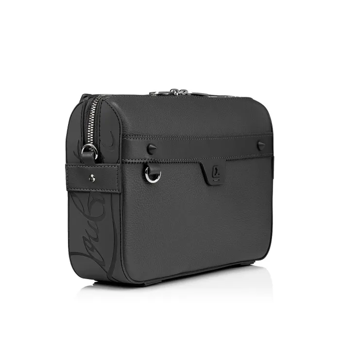 MenWomen Ruisbuddy Messenger Bag 8211 Grained Calf Leather And Rubber 8211 Smoky Christian Louboutin Crossbody Bags