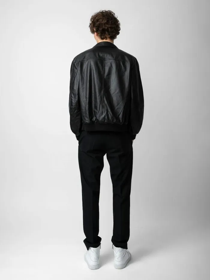 Men Zadig and Voltaire Jackets and Coats Mate Leather Jacket Black Men Zadig and Voltaire Jackets and Coats Mate Leather Jacket Black