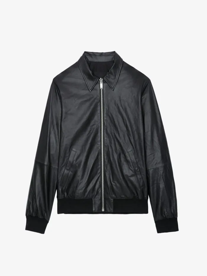 Men Zadig and Voltaire Jackets and Coats Mate Leather Jacket Black Men Zadig and Voltaire Jackets and Coats Mate Leather Jacket Black