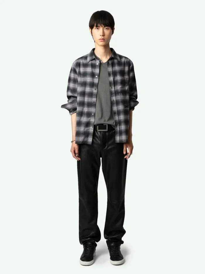 Men Zadig and Voltaire Shirts Stan Shirt Grey