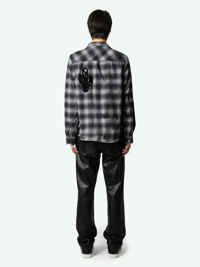 Men Zadig and Voltaire Shirts Stan Shirt Grey Men Zadig and Voltaire Shirts Stan Shirt Grey