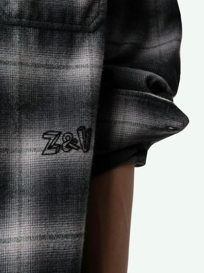 Men Zadig and Voltaire Shirts Stan Shirt Grey Men Zadig and Voltaire Shirts Stan Shirt Grey