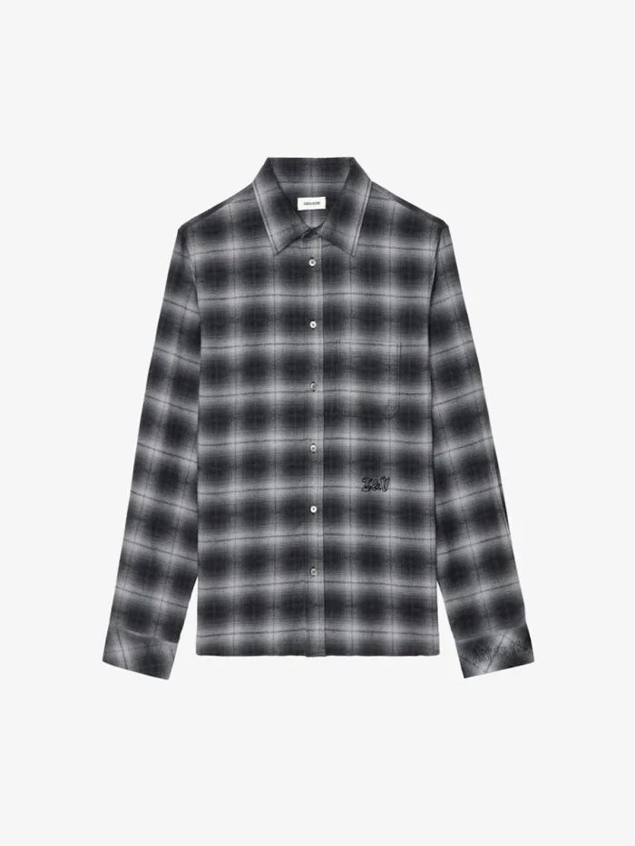 Men Zadig and Voltaire Shirts Stan Shirt Grey Men Zadig and Voltaire Shirts Stan Shirt Grey