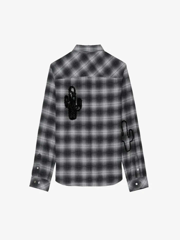 Men Zadig and Voltaire Shirts Stan Shirt Grey Men Zadig and Voltaire Shirts Stan Shirt Grey