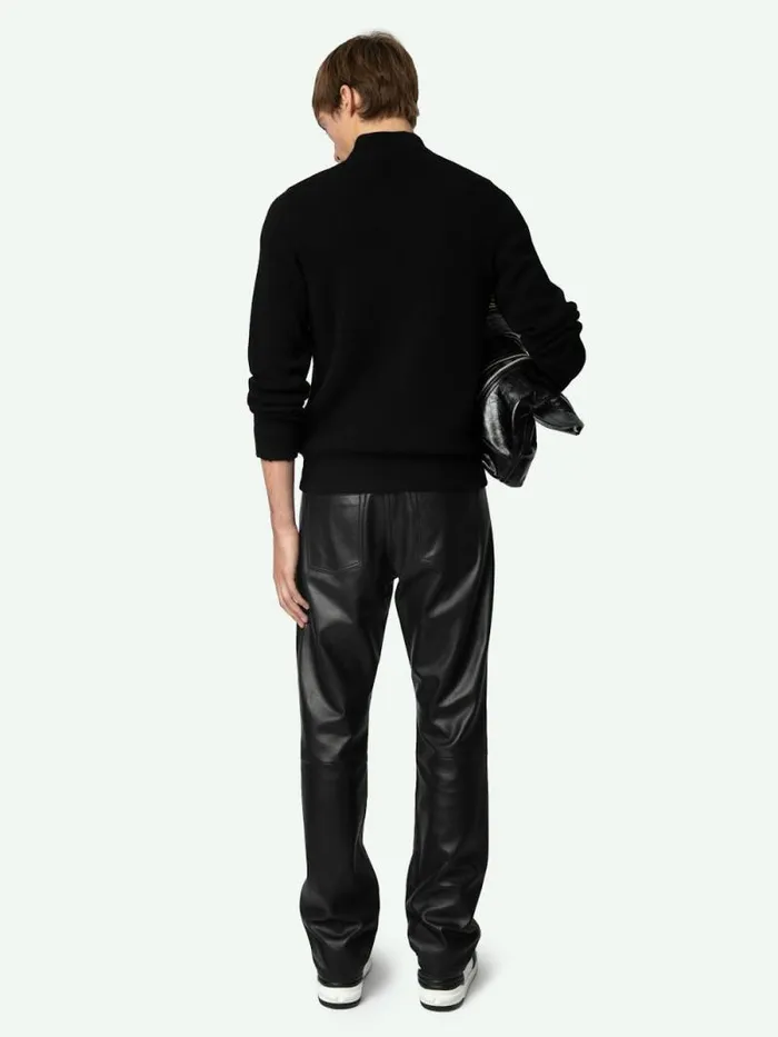 Men Zadig and Voltaire Sweaters and Cardigans Cashton Wool Cardigan Noir