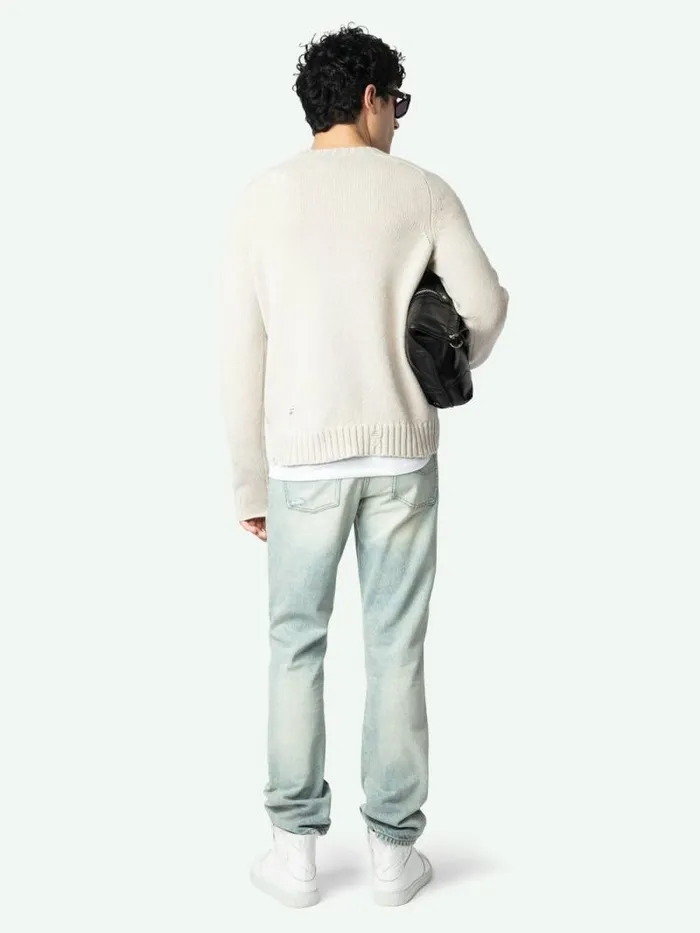 Men Zadig and Voltaire Sweaters and Cardigans Jordan Wool Sweater Greige