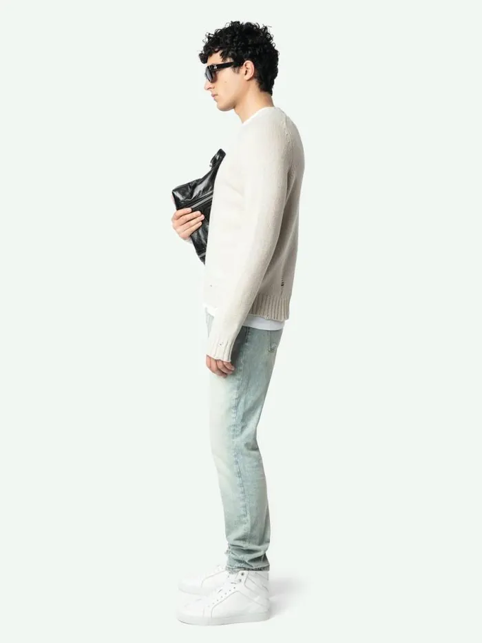 Men Zadig and Voltaire Sweaters and Cardigans Jordan Wool Sweater Greige