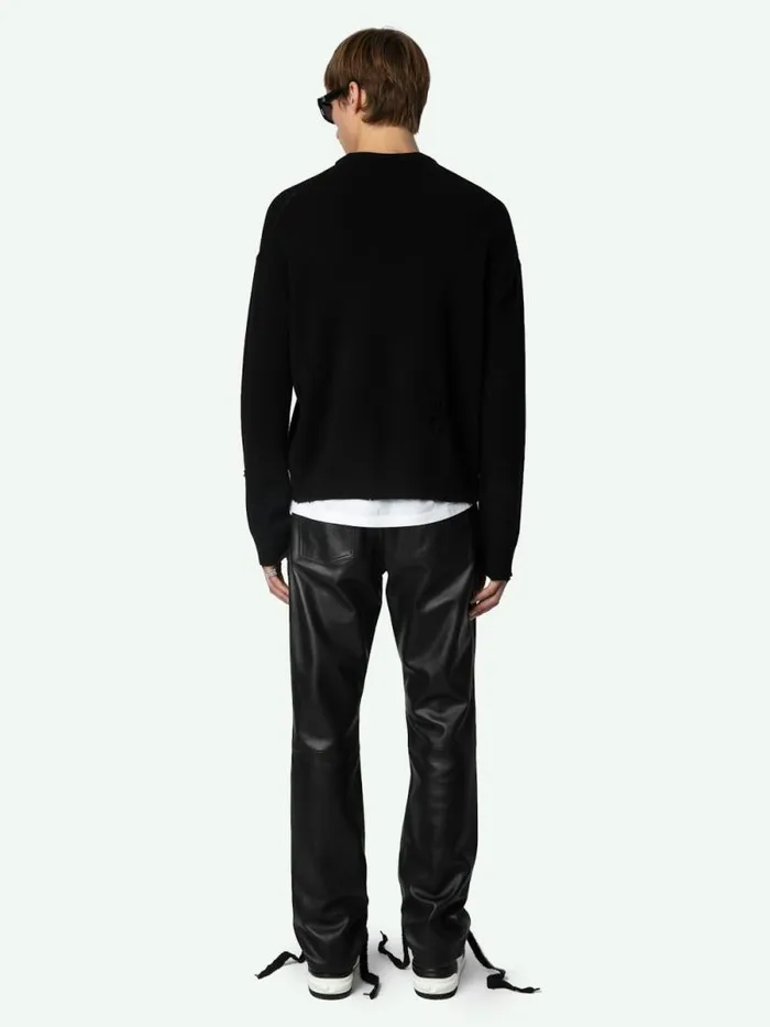 Men Zadig and Voltaire Sweaters and Cardigans Marko Wool Sweater Black Men Zadig and Voltaire Sweaters and Cardigans Marko Wool Sweater Black