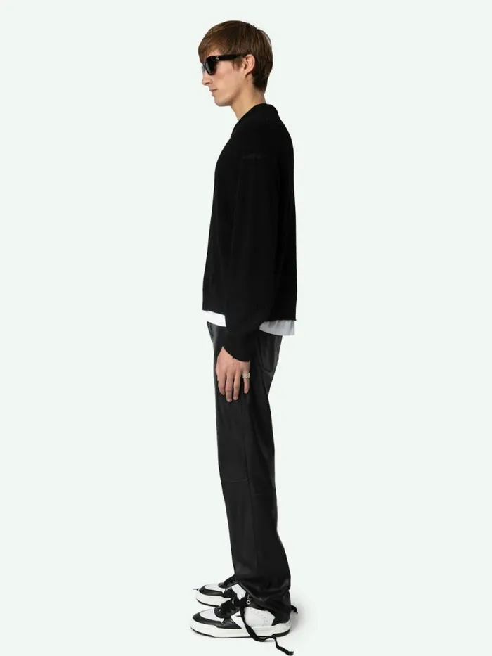 Men Zadig and Voltaire Sweaters and Cardigans Marko Wool Sweater Black Men Zadig and Voltaire Sweaters and Cardigans Marko Wool Sweater Black