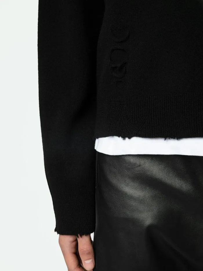 Men Zadig and Voltaire Sweaters and Cardigans Marko Wool Sweater Black Men Zadig and Voltaire Sweaters and Cardigans Marko Wool Sweater Black