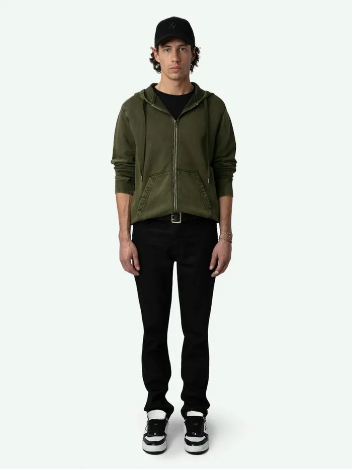 Men Zadig and Voltaire Sweatshirts and Hoodies Sonny Insignia Sweatshirt Helmet