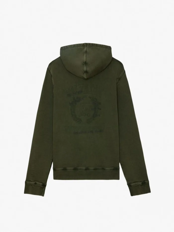 Men Zadig and Voltaire Sweatshirts and Hoodies Sonny Insignia Sweatshirt Helmet