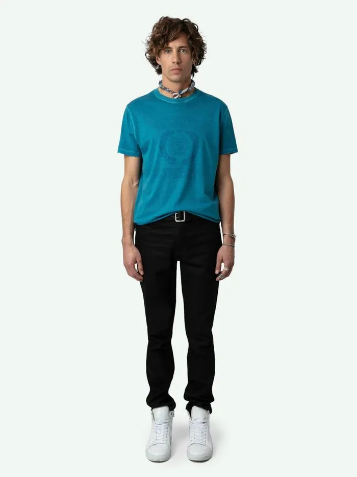 Men Zadig and Voltaire TShirts Jimmy Insignia Tshirt Curacao