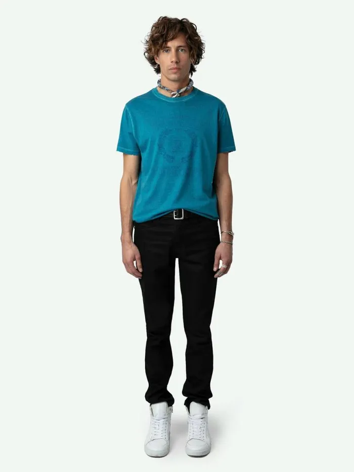 Men Zadig and Voltaire TShirts Jimmy Insignia Tshirt Curacao