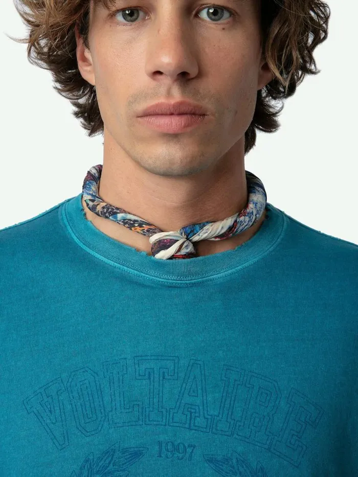 Men Zadig and Voltaire TShirts Jimmy Insignia Tshirt Curacao