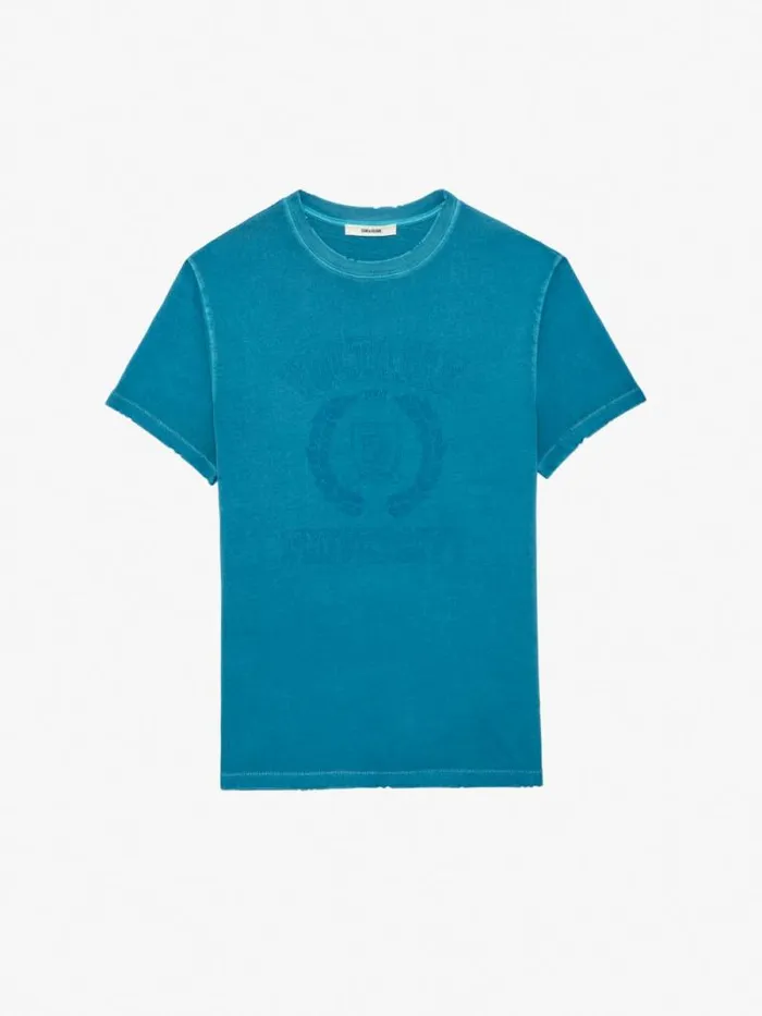 Men Zadig and Voltaire TShirts Jimmy Insignia Tshirt Curacao