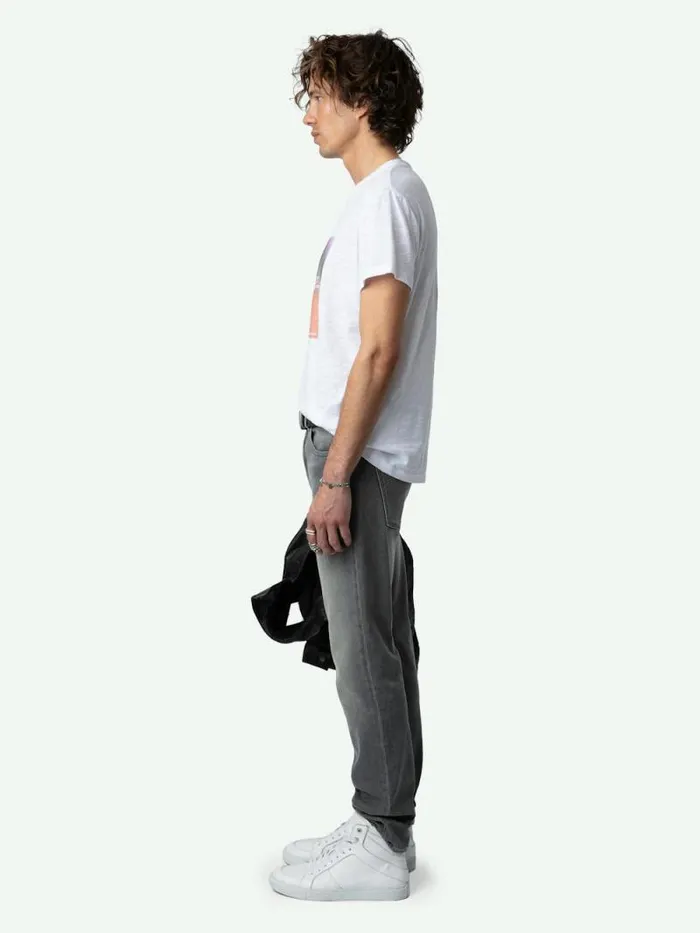 Men Zadig and Voltaire TShirts Toby Photoprint Tshirt White Men Zadig and Voltaire TShirts Toby Photoprint Tshirt White