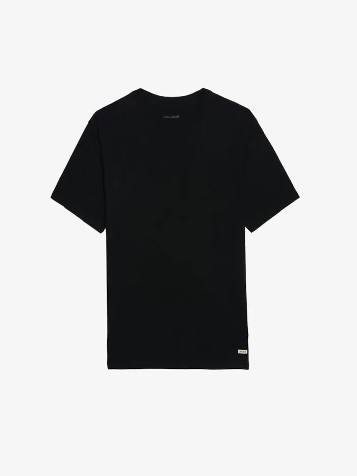 Men Zadig and Voltaire TShirts Tommy Tshirt Black Men Zadig and Voltaire TShirts Tommy Tshirt Black
