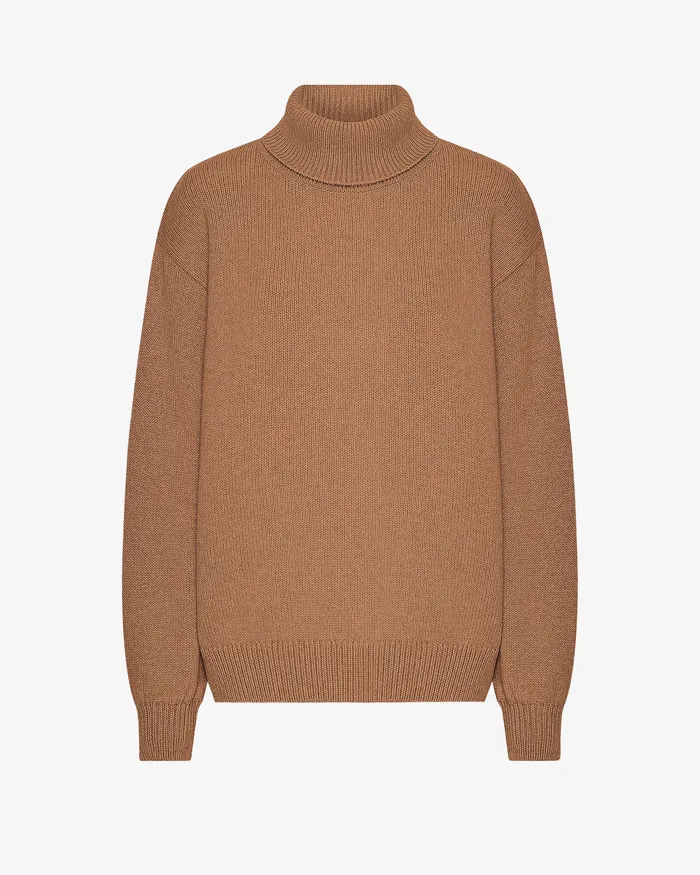 Merino Wool Turtleneck 8211 Sahara Camel Knit Sweaters Colorfulstandard Women
