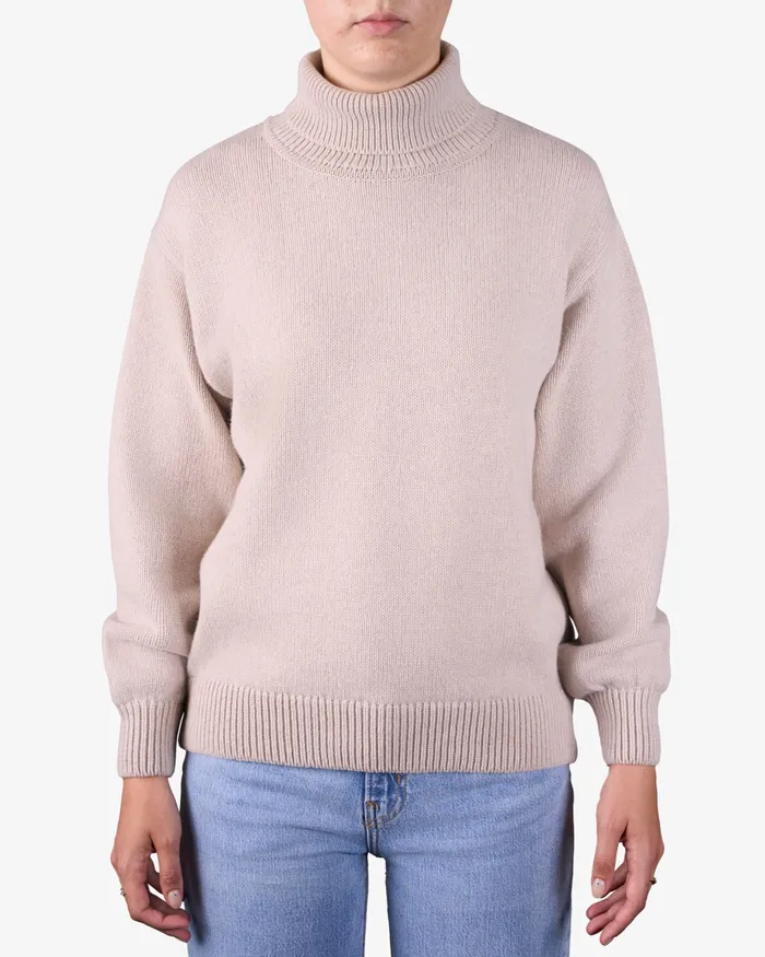 Merino Wool Turtleneck 8211 Sahara Camel Knit Sweaters Colorfulstandard Women