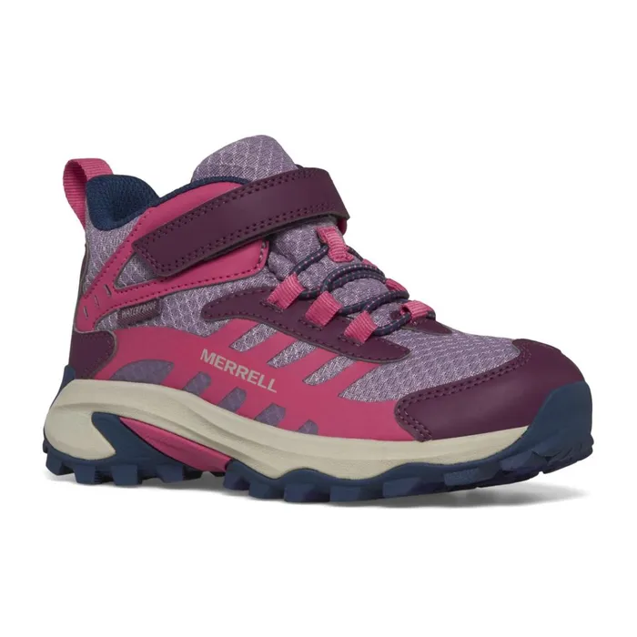 Merrell Big Moab Speed Mid 2 AC Waterproof Berry Kids Boots