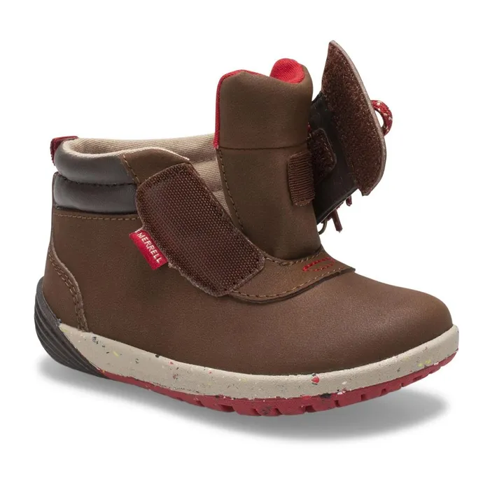 Merrell Little Bare Steps Boot 20 Brown Suede Kids Winter Boots