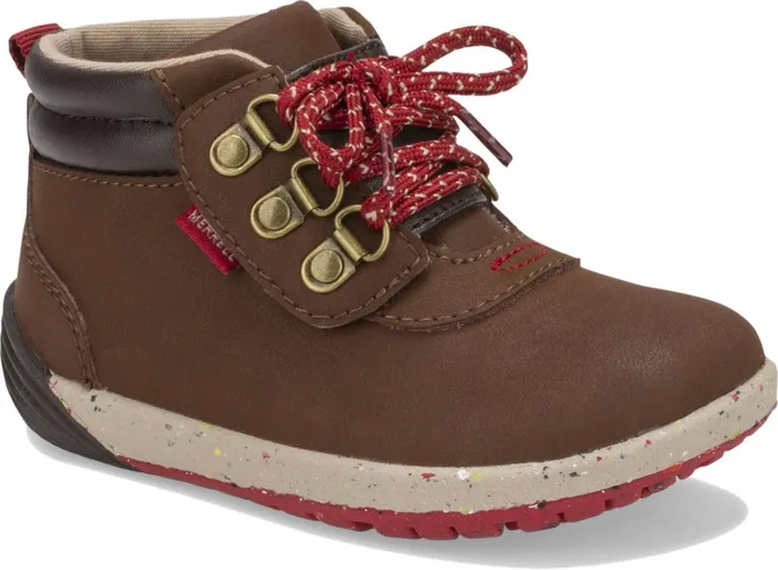 Merrell Little Bare Steps Boot 20 Brown Suede Kids Winter Boots