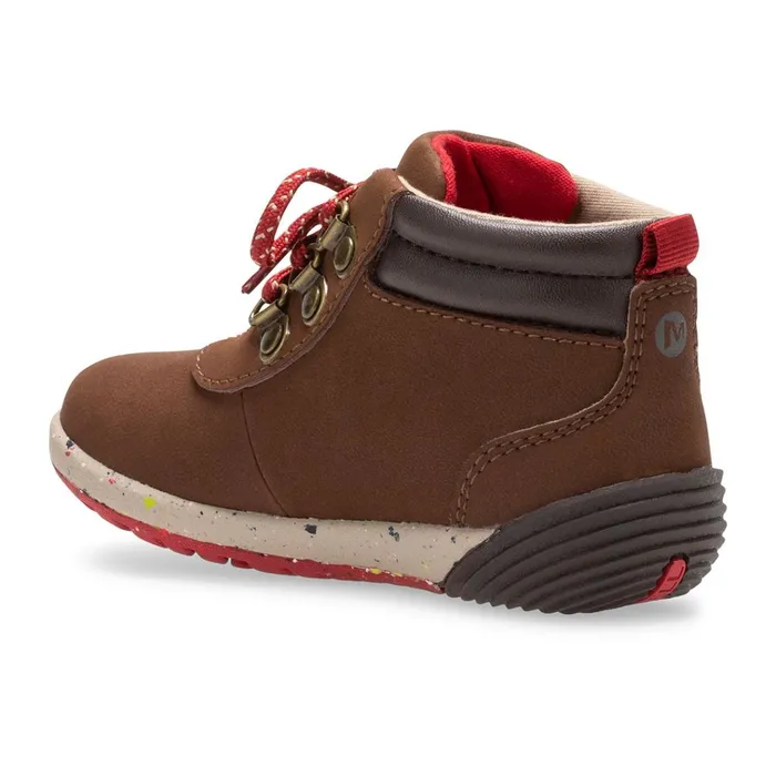 Merrell Little Bare Steps Boot 20 Brown Suede Kids Winter Boots