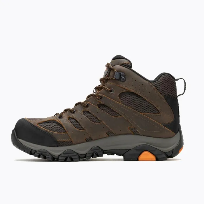 Merrell Moab Vertex 2 Mid Waterproof Carbon Fiber Work Boot Wide Width Earth Men Boots