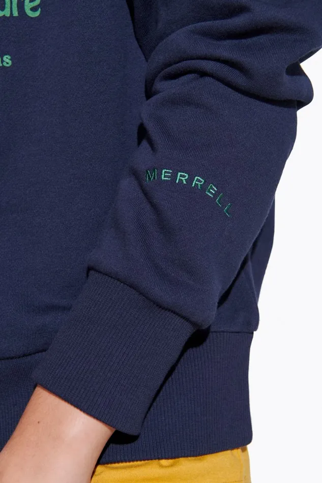 Merrell Outside State Of Mind Crew Navy Women Tops