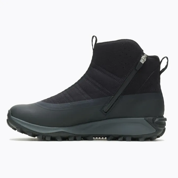 Merrell Thermo Snowdrift Zip Mid Shell Black Men Winter Boots
