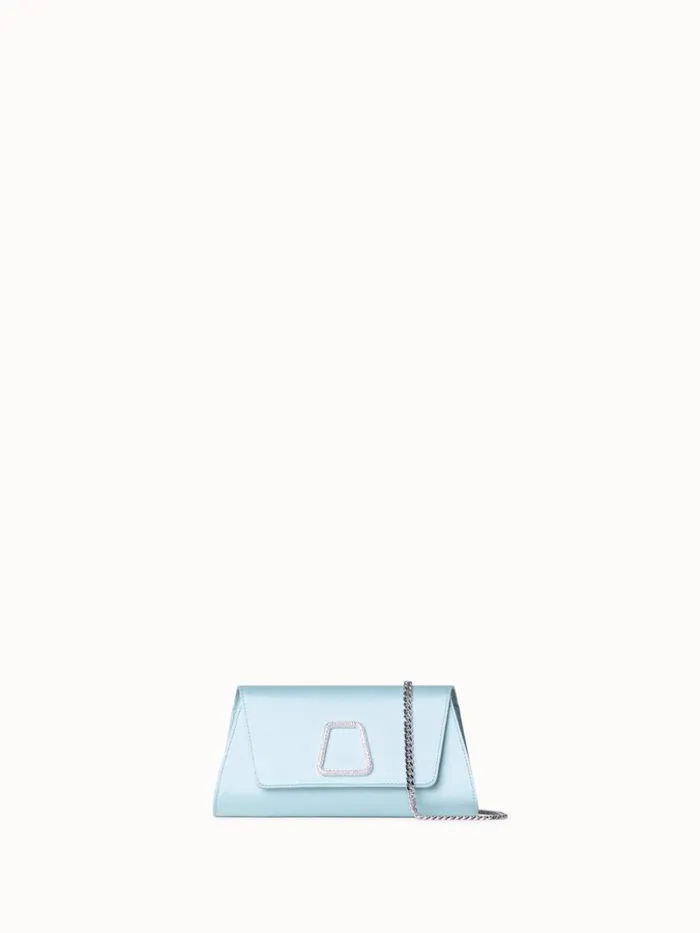 Mini Anouk Clutch In Satin With Crystal Trapezoid Vespa Women Akris Mini Bags