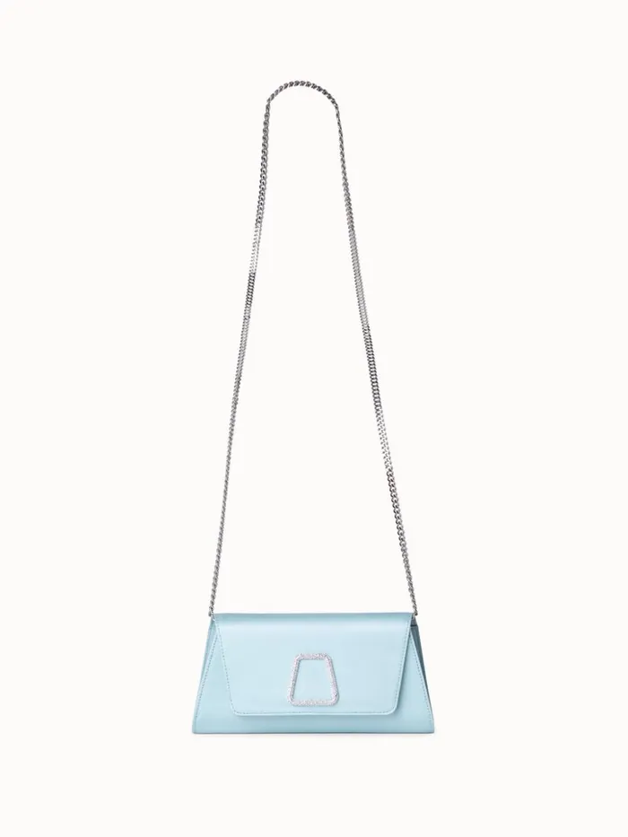 Mini Anouk Clutch In Satin With Crystal Trapezoid Vespa Women Akris Mini Bags