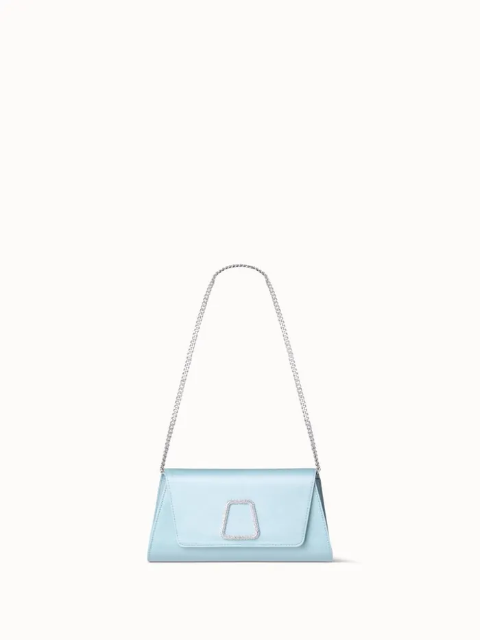 Mini Anouk Clutch In Satin With Crystal Trapezoid Vespa Women Akris Mini Bags