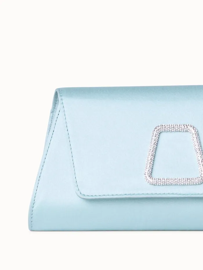 Mini Anouk Clutch In Satin With Crystal Trapezoid Vespa Women Akris Mini Bags