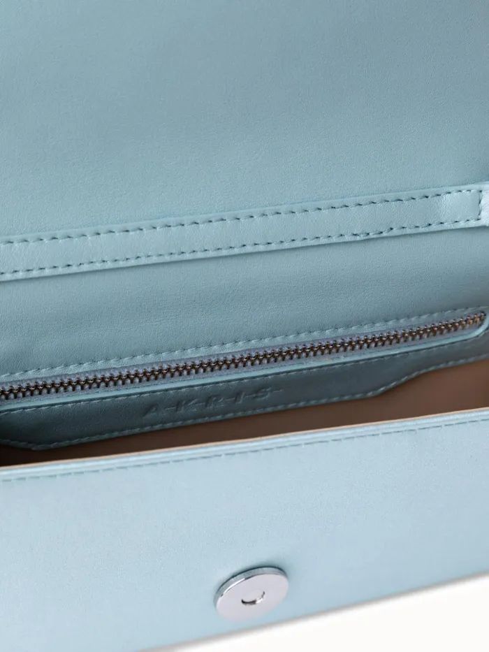 Mini Anouk Clutch In Satin With Crystal Trapezoid Vespa Women Akris Mini Bags