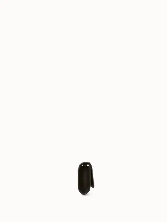 Mini Clutch In Braided Trapezoids Black Women Akris Mini Bags