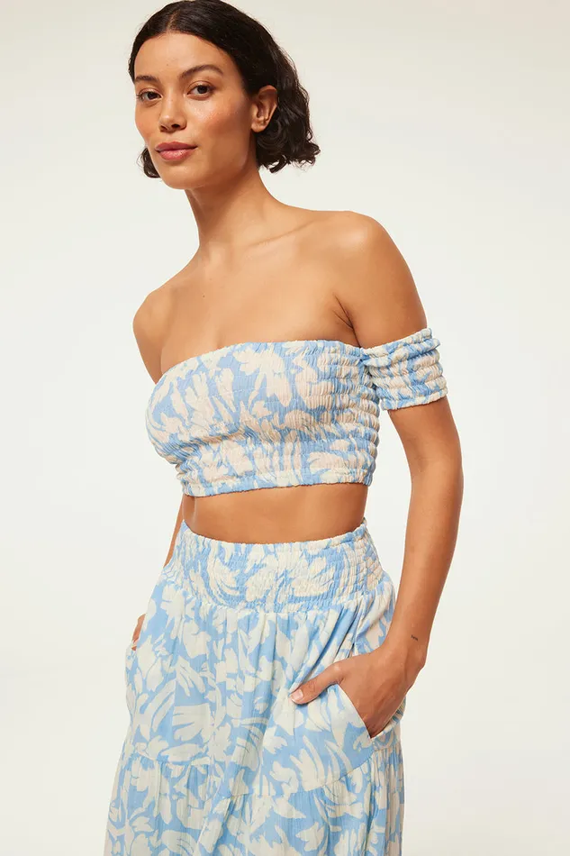Misa Los Angeles Alba Top Patmos Sky Women Tops