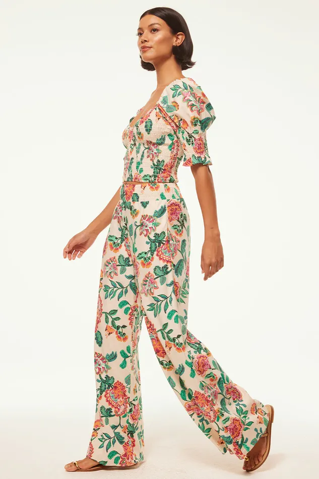 Misa Los Angeles Alia Pant Malika Paisley Floral Women Matching Sets
