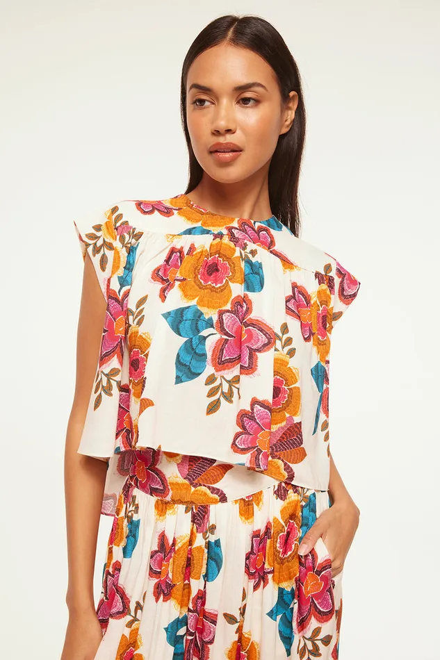 Misa Los Angeles Alina Top Flora Marbella Women Tops