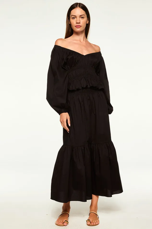 Misa Los Angeles Elna Skirt Black Women Skirts and Shorts