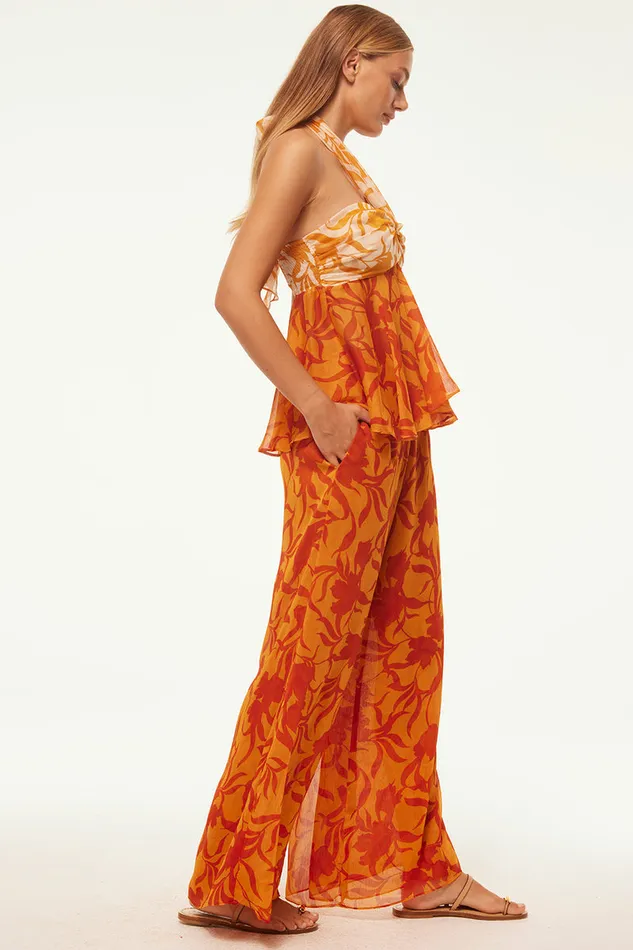 Misa Los Angeles Freda Pant Atlas Floral Persimmon Women Pants