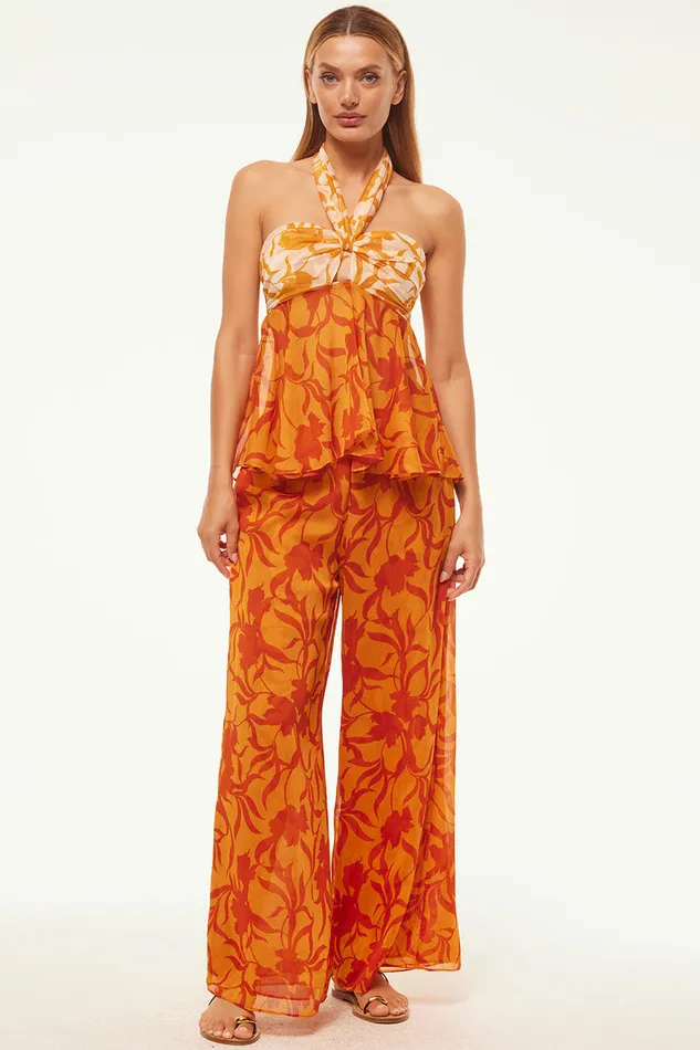 Misa Los Angeles Freda Pant Atlas Floral Persimmon Women Pants