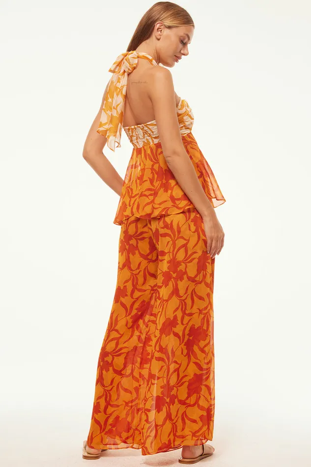 Misa Los Angeles Freda Pant Atlas Floral Persimmon Women Pants