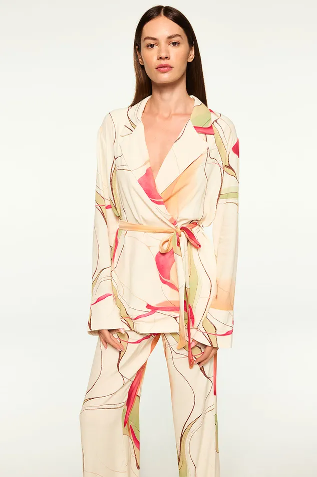 Misa Los Angeles Freja Top Divine Marble Crepe Women Tops