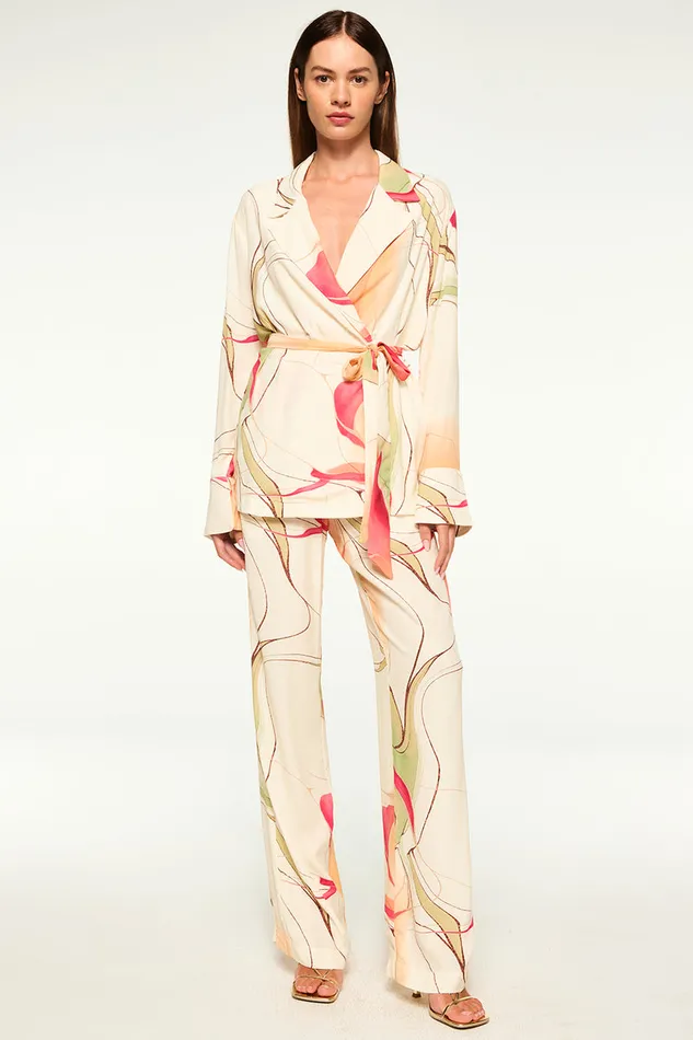 Misa Los Angeles Freja Top Divine Marble Crepe Women Tops